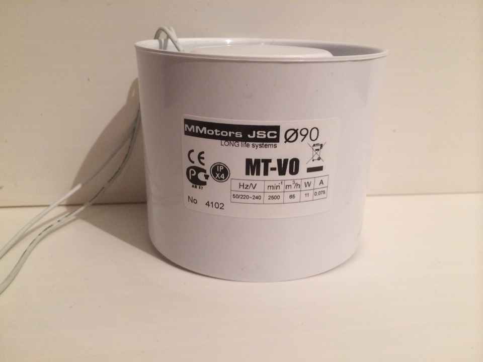 Канальный вентилятор MMotors JSC МТ-ВО 100