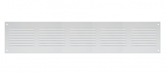 Решетка радиаторная Europlast MR5010 белая алюминиевая