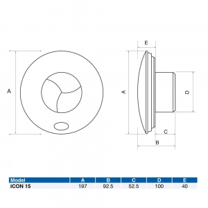 Вентилятор накладной Airflow iCON ECO 15